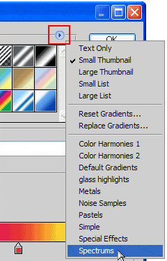 Selecting gradients