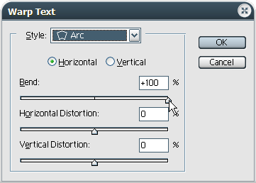 Warp Text window