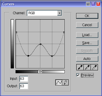 Depth lighting - curves filter