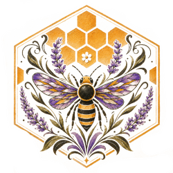 Bee In Hexagon wLeaves and Flowers.png Bee In Hexagon wLeaves and Flowers.png