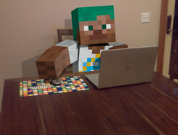A stupid and pointless but also kind of cool creation involving my Minecraft skin.jpg
